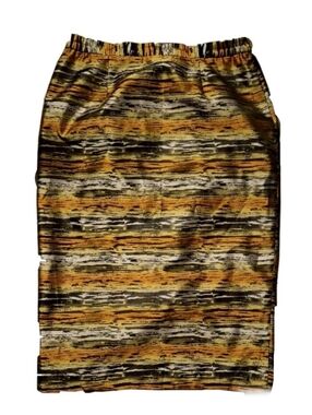 Vintage Chancelle Midi Skirt With UNIQUE Tiger Vibes Print